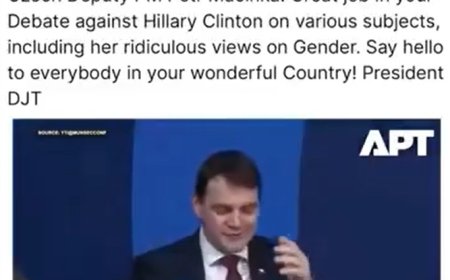 Donald Trump pochválil Petra Macinku v debatě s Hillary Clinton